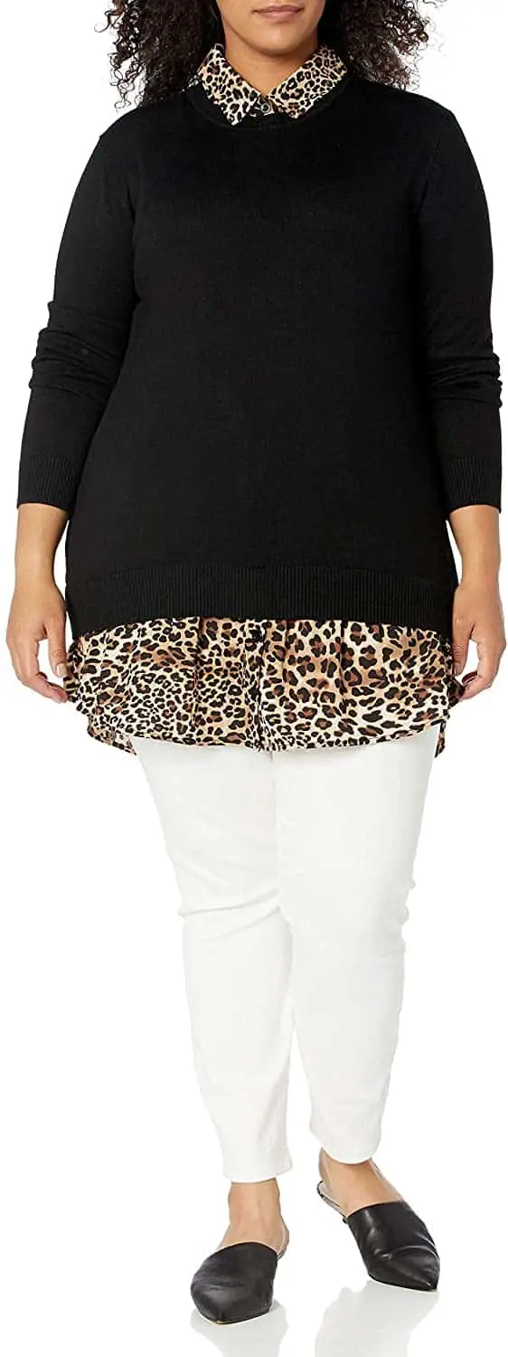 Plus Size Polyester Sweater 01
