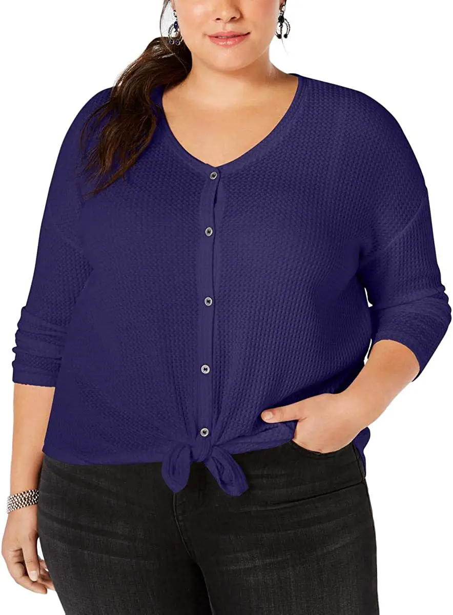 Plus Size Polyester Sweater 08