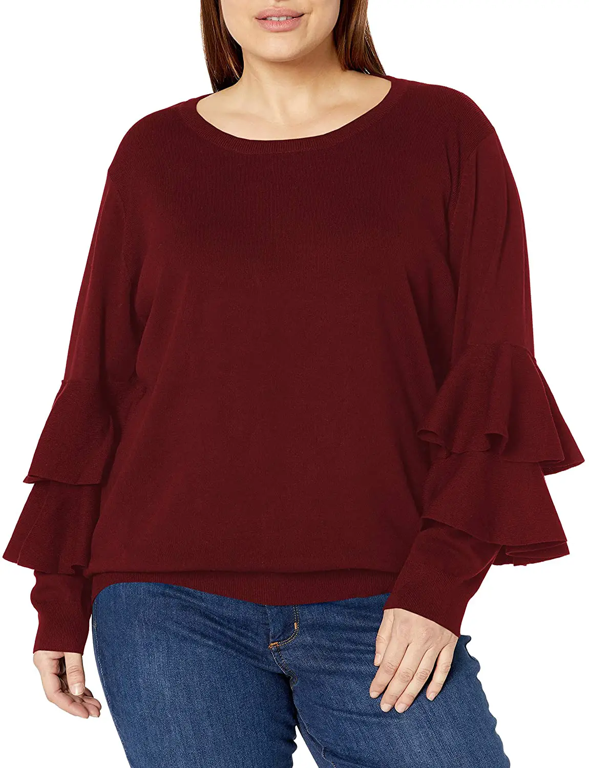 Plus Size Polyester Sweater 11