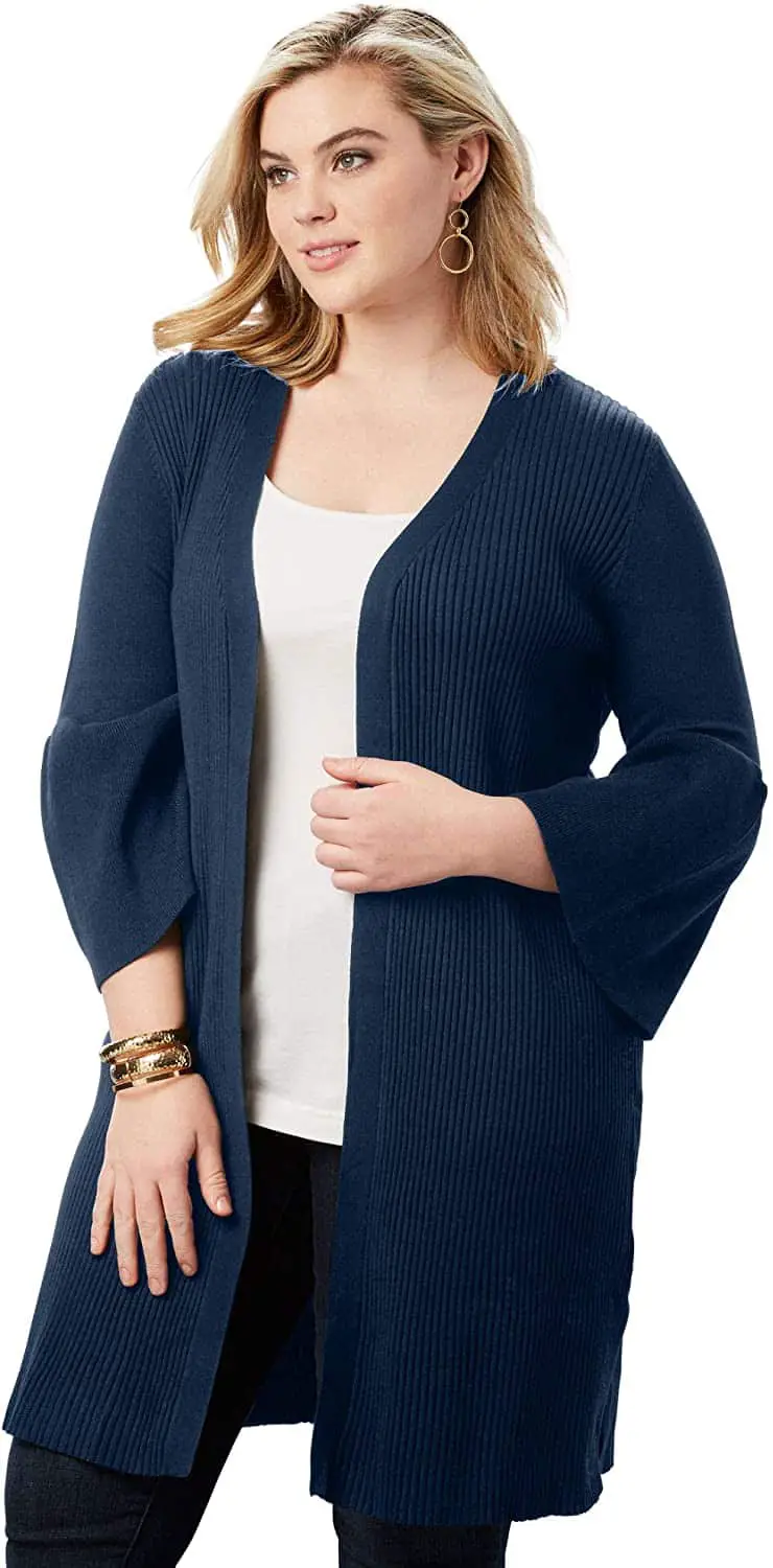 Plus Size Ribbed Sweater 01