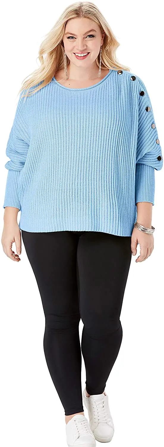 Plus Size Ribbed Sweater 03