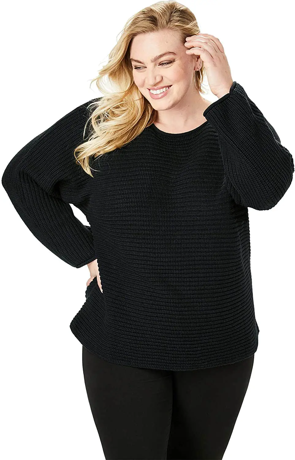 Plus Size Ribbed Sweater 04