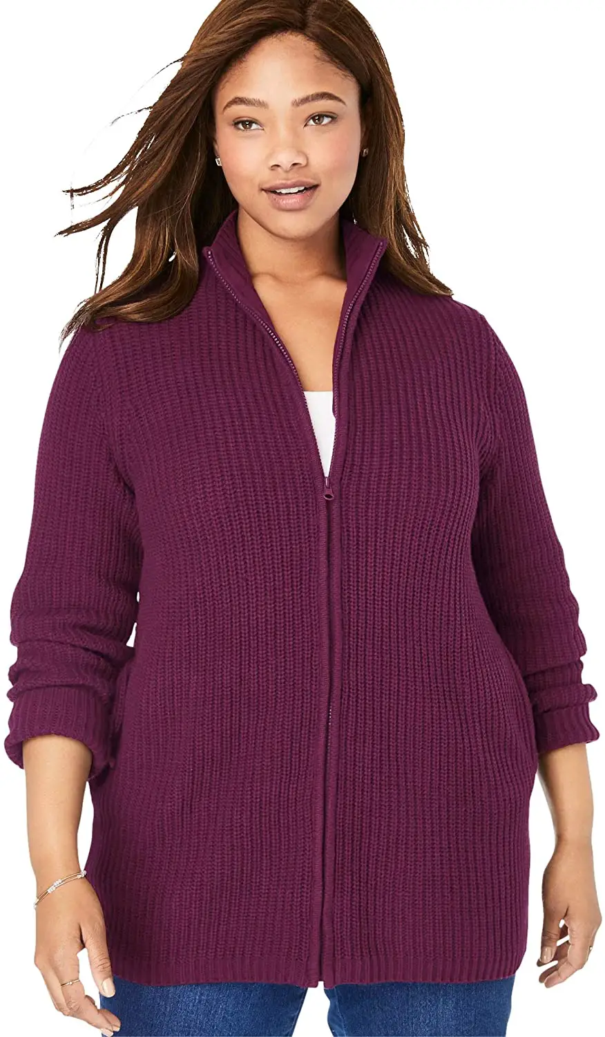Plus Size Ribbed Sweater 07
