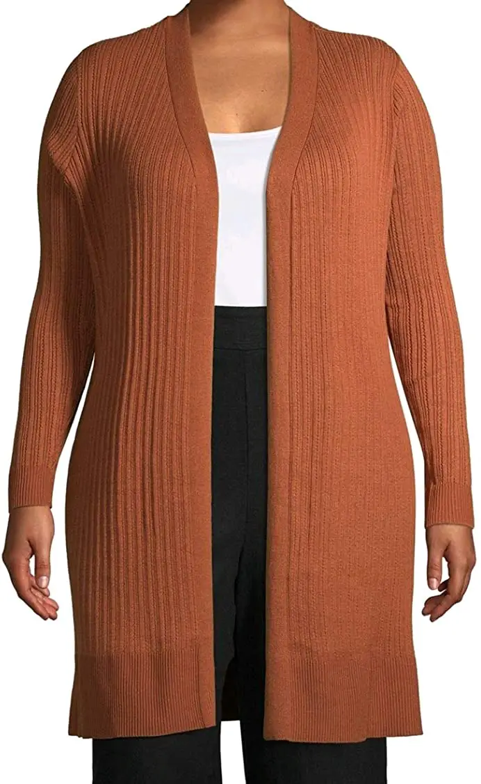 Plus Size Ribbed Sweater 08