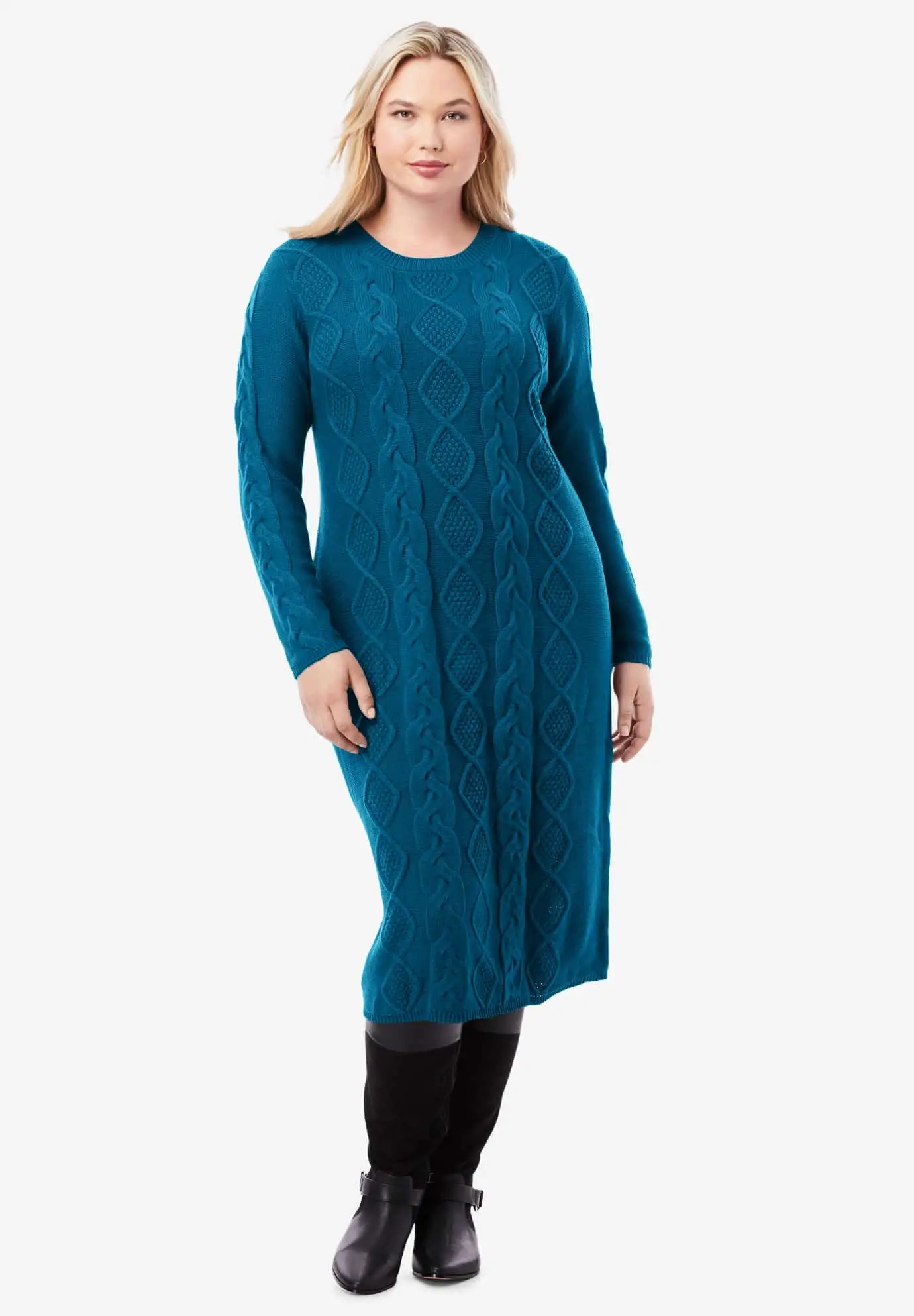 Plus Size Sweater Dress 02