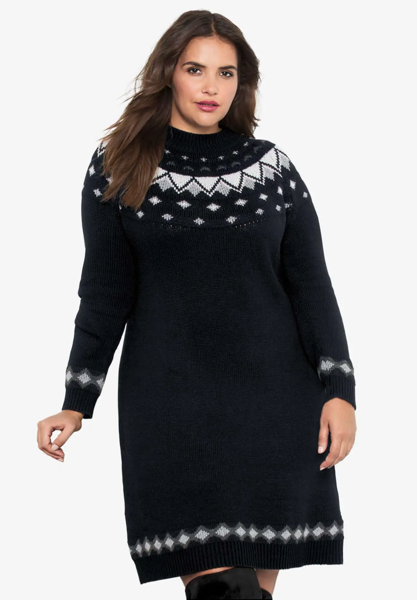 Plus Size Sweater Dress 03