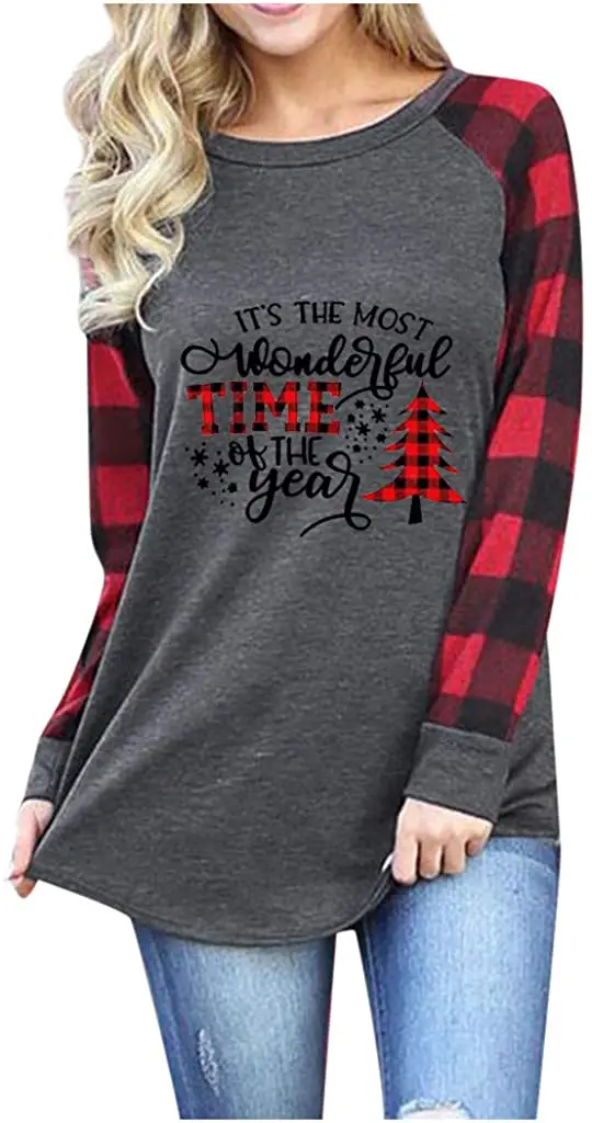 Cute plus best sale size christmas shirts