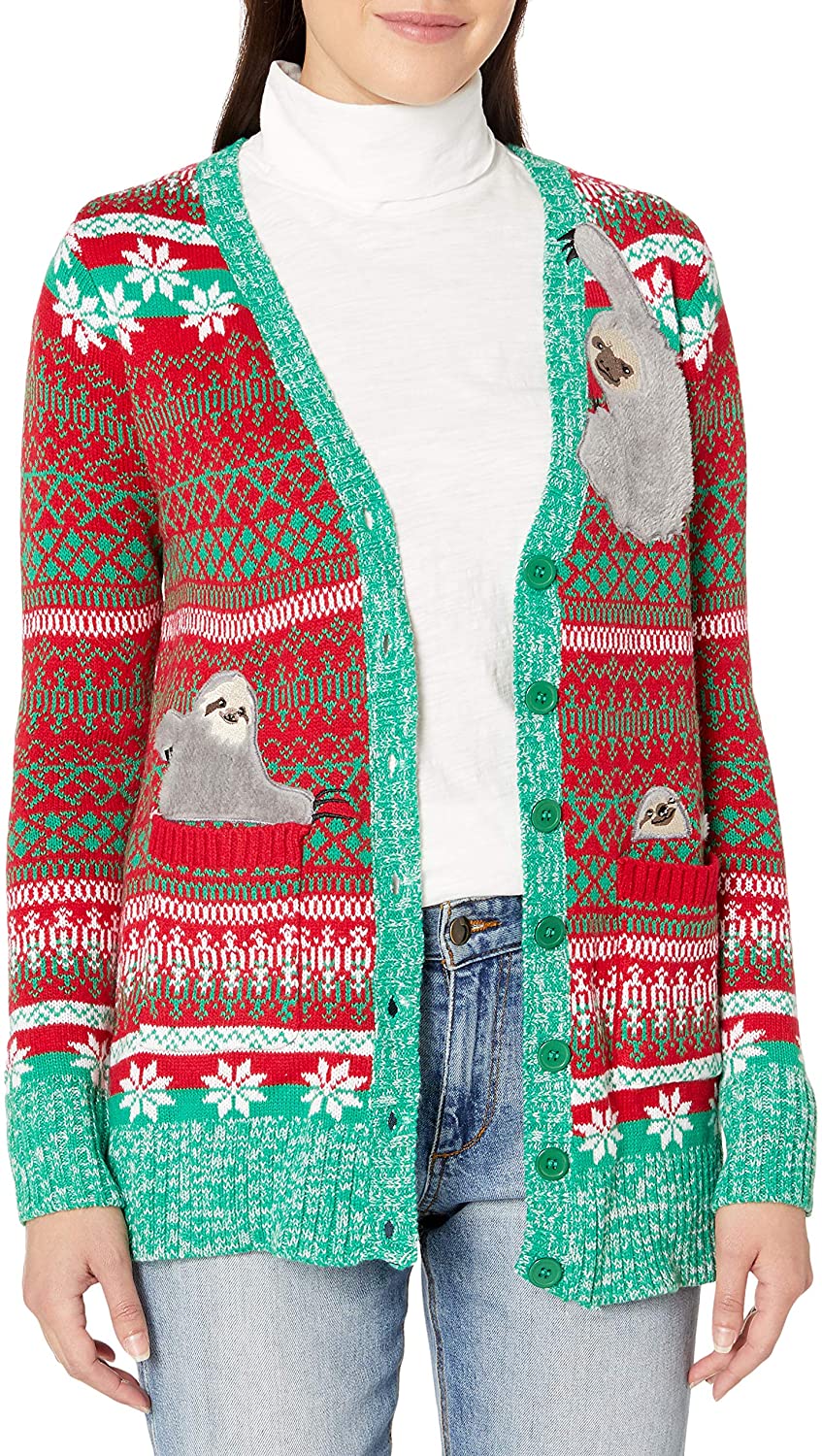 Plus Size Christmas Cardigan 02