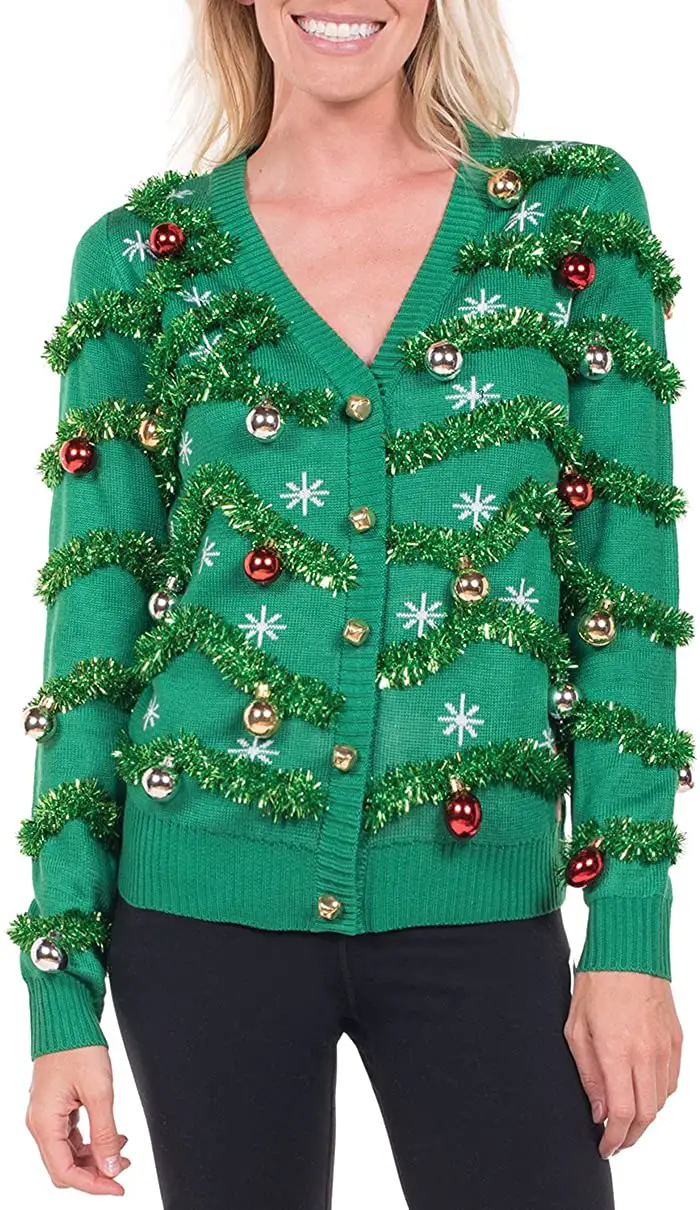 Plus Size Christmas Cardigan 10