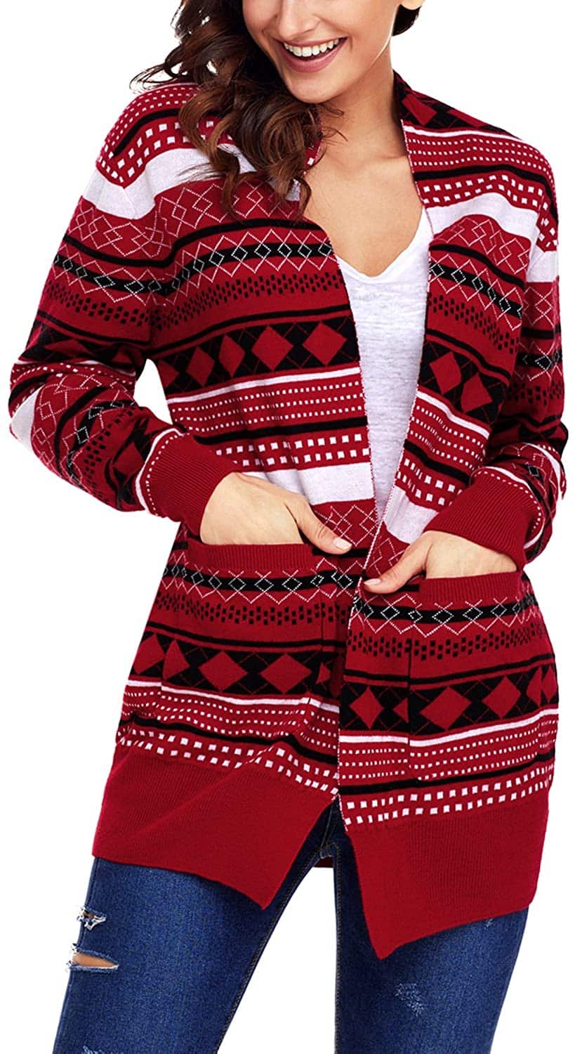 Plus Size Christmas Cardigan 11