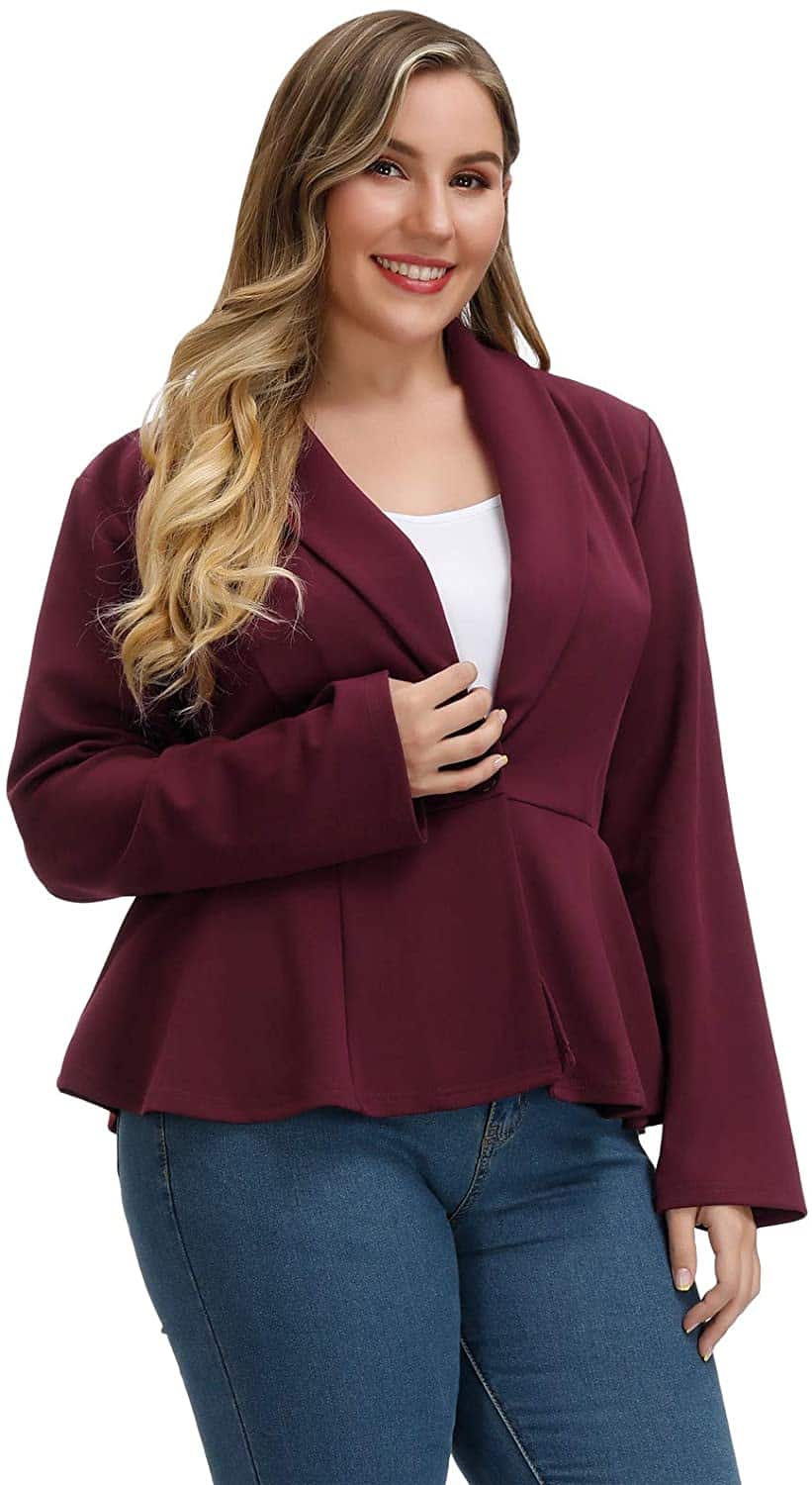 Plus Size Classic Blazer 04