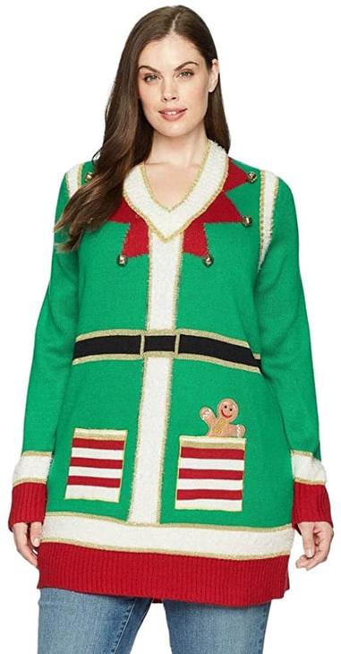 Ugly Holiday Sweater Cute Snowman' Women's Plus Size T-Shirt