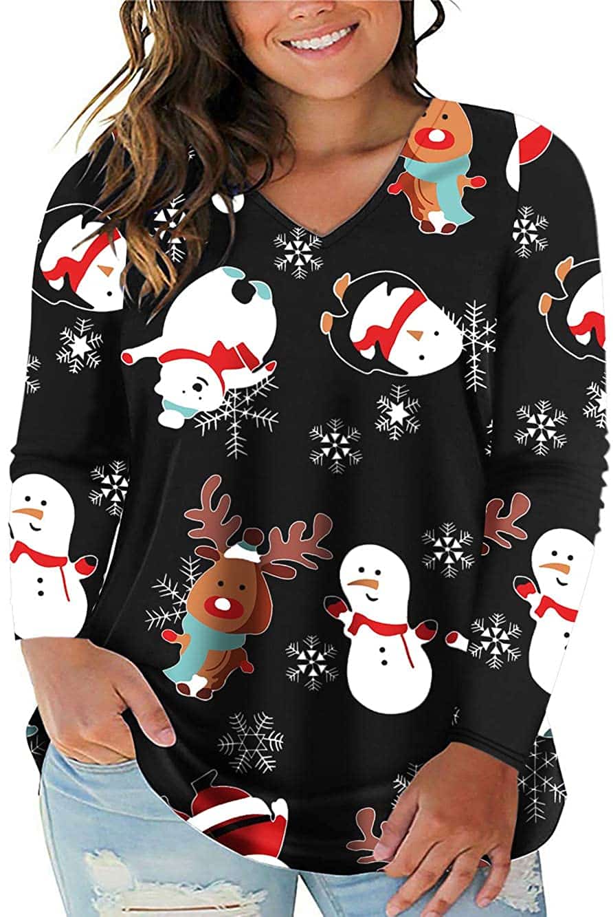 78 Plus Size Ugly Christmas Sweaters, Cardigans, PJs and more (and ...