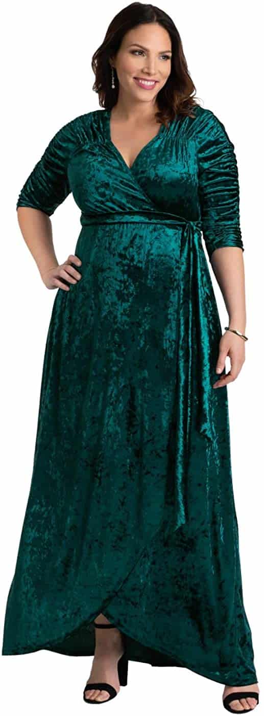 Plus Size Velvet Dress 02