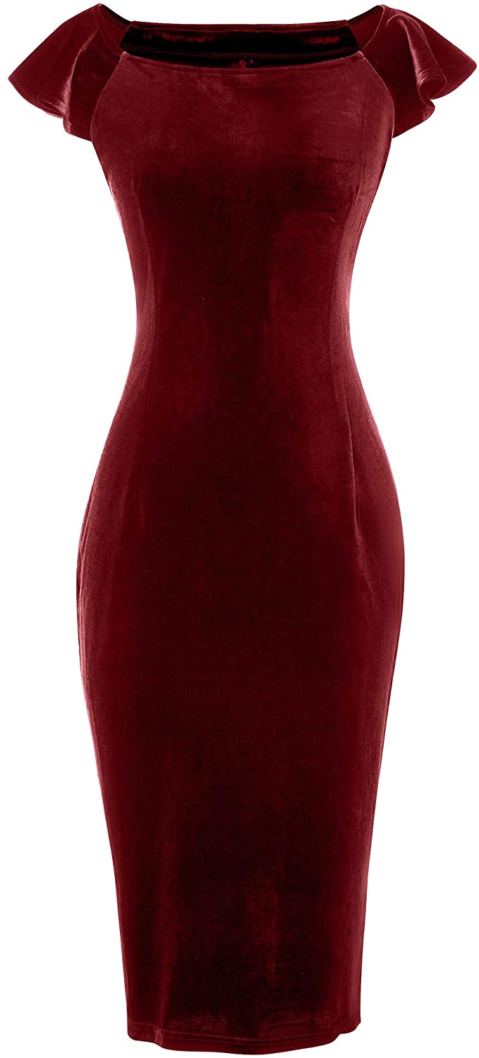 Plus Size Velvet Dress 06