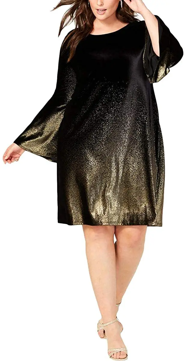 Plus Size Velvet Dress 07