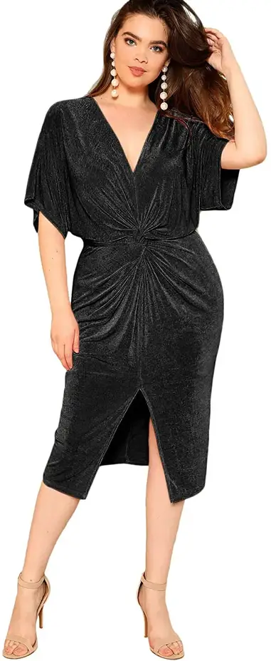 Plus Size Wrap Dress for my Apple Body Shape - From Head To Curve