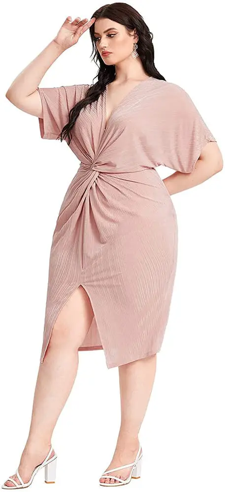 Dresses For Large Bottoms Draped and Wrapped 10