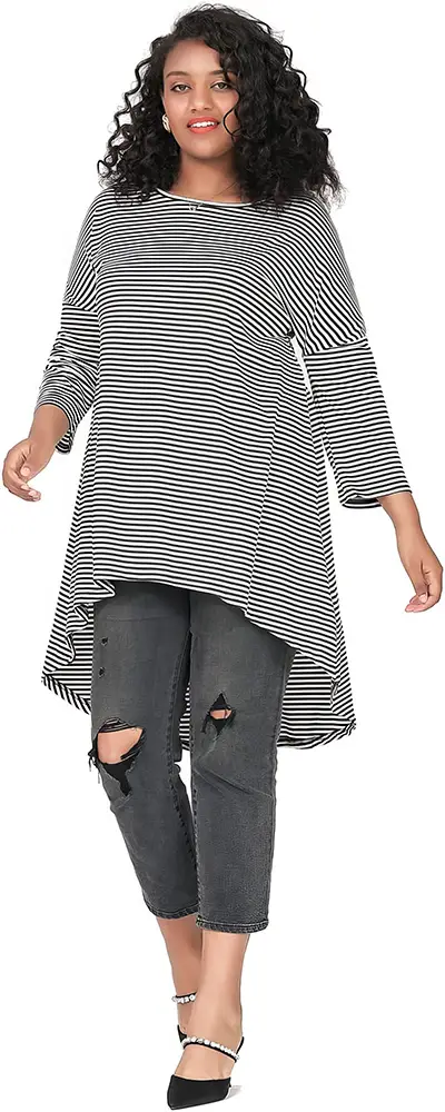 How Plus Size Can Wear Stripes - Horizontal - 06