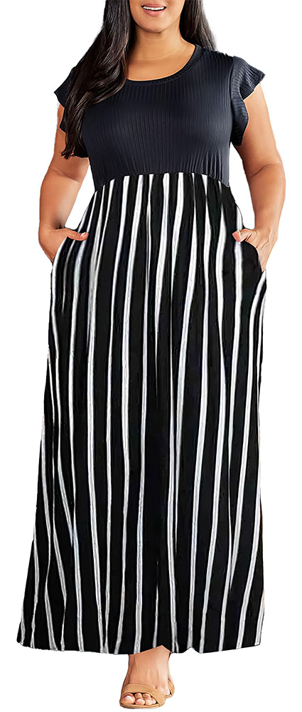 How Plus Size Can Wear-Stripes - Vertical - 09