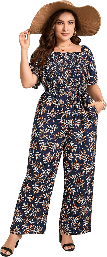 Plus Size Jumpsuit - For Troublesome Arms - 03
