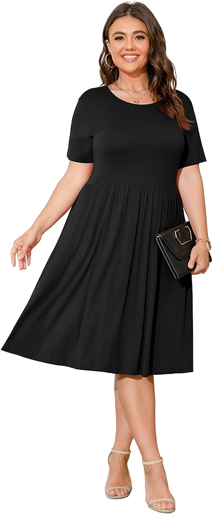 Plus Size Wardrobe Staples - Little Black Dress - 01