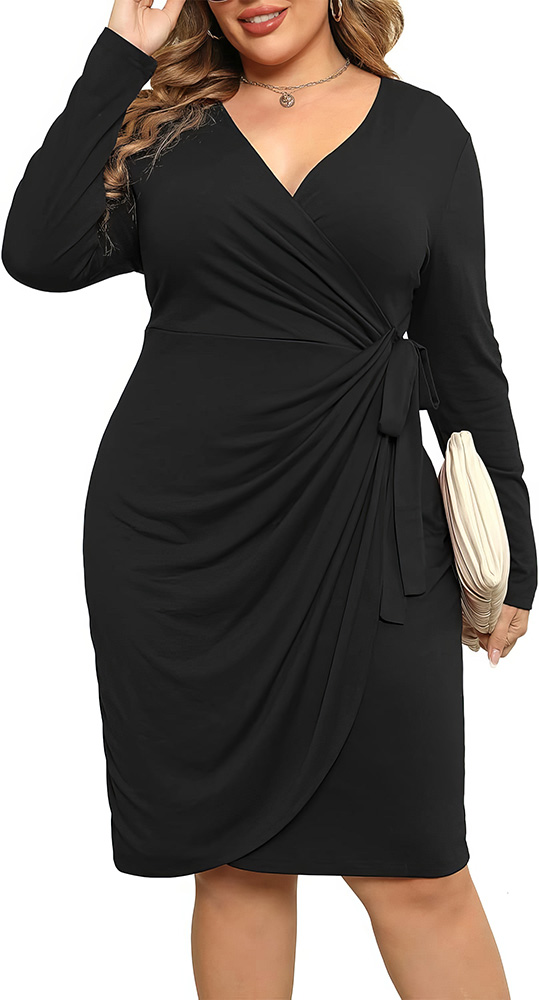 Plus Size Wardrobe Staples - Little Black Dress - 03