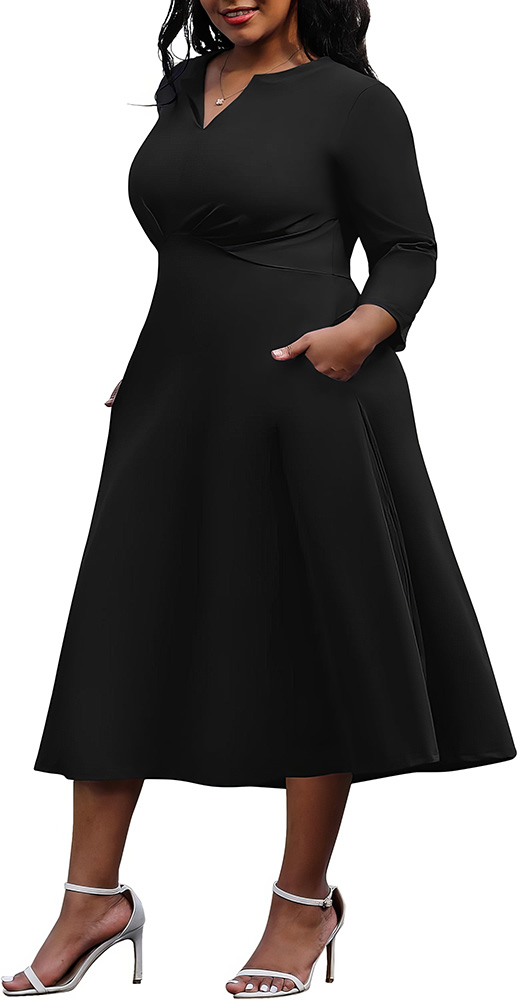 Plus Size Wardrobe Staples - Little Black Dress - 05