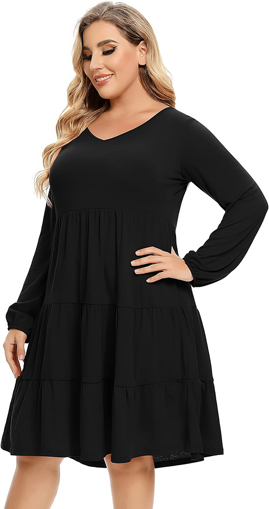 Plus Size Wardrobe Staples - Little Black Dress - 08
