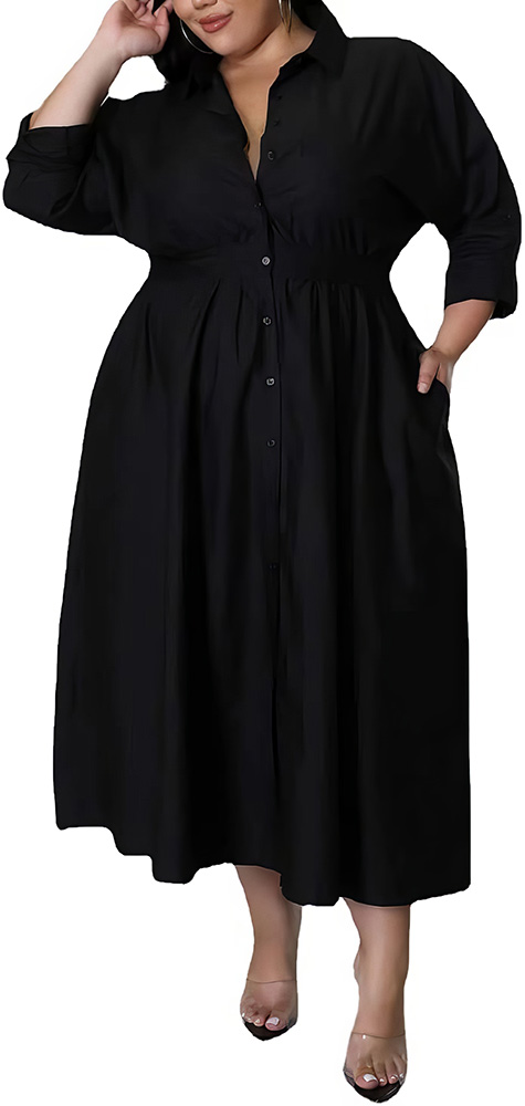 Plus Size Wardrobe Staples - Little Black Dress - 09