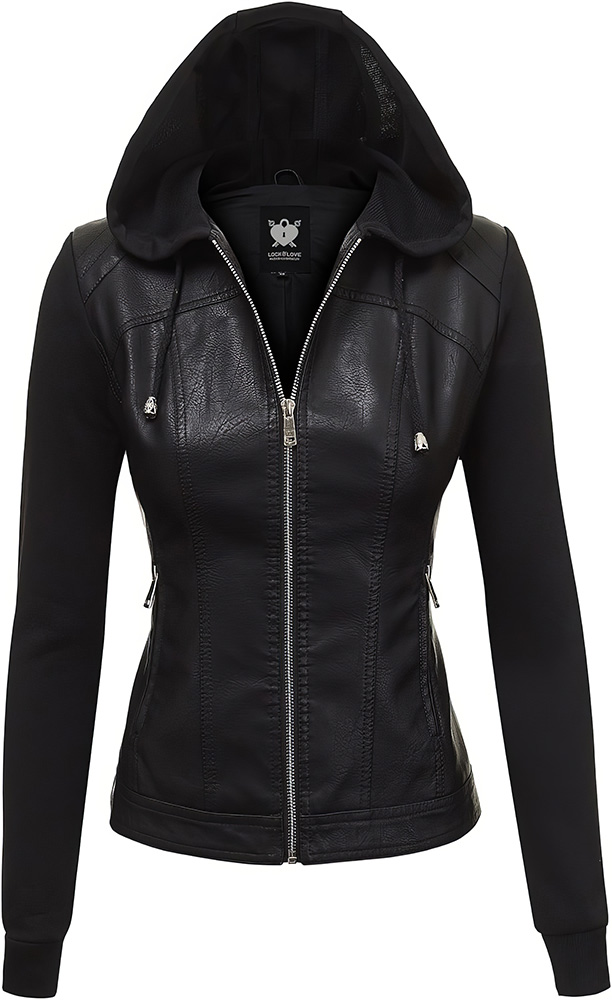 Plus Size Wardrobe Staples - Tailored Leather or Denim Jacket - 03